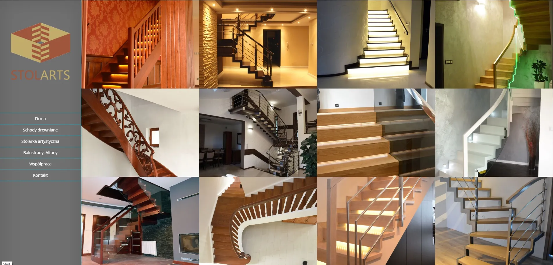 Strona www Stolarts Schody Drewniane Premium